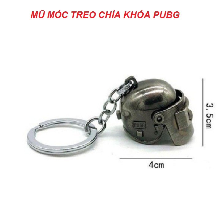 Combo Móc Treo Chìa Khoá PUBG, GAME PUBG, Mô Hình Game Siêu Chất - Mũ -Balo - Chảo