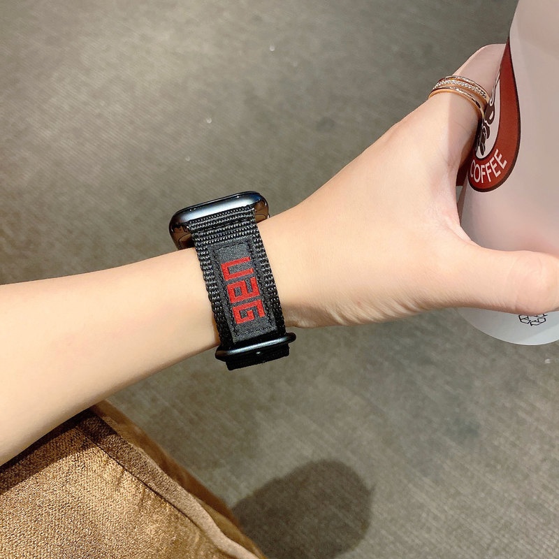 Dây Nylon Đeo Đồng Hồ Apple iWatch 3 4 5 6 se 7 44mm 45mm 41mm 42mm 38mm 45 mm