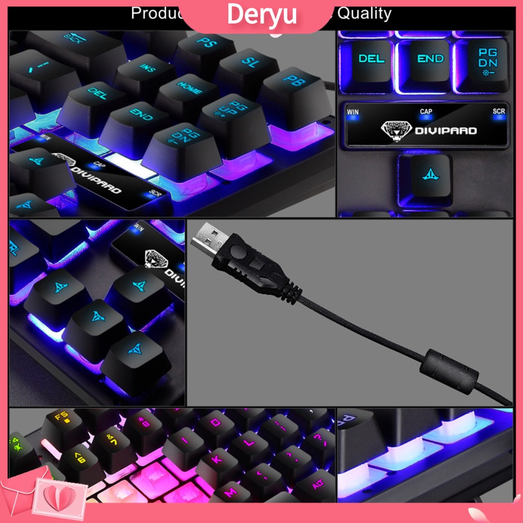 Bàn phím cơ chơi game GK-10 87 phím cho máy tính Laptop/ PC