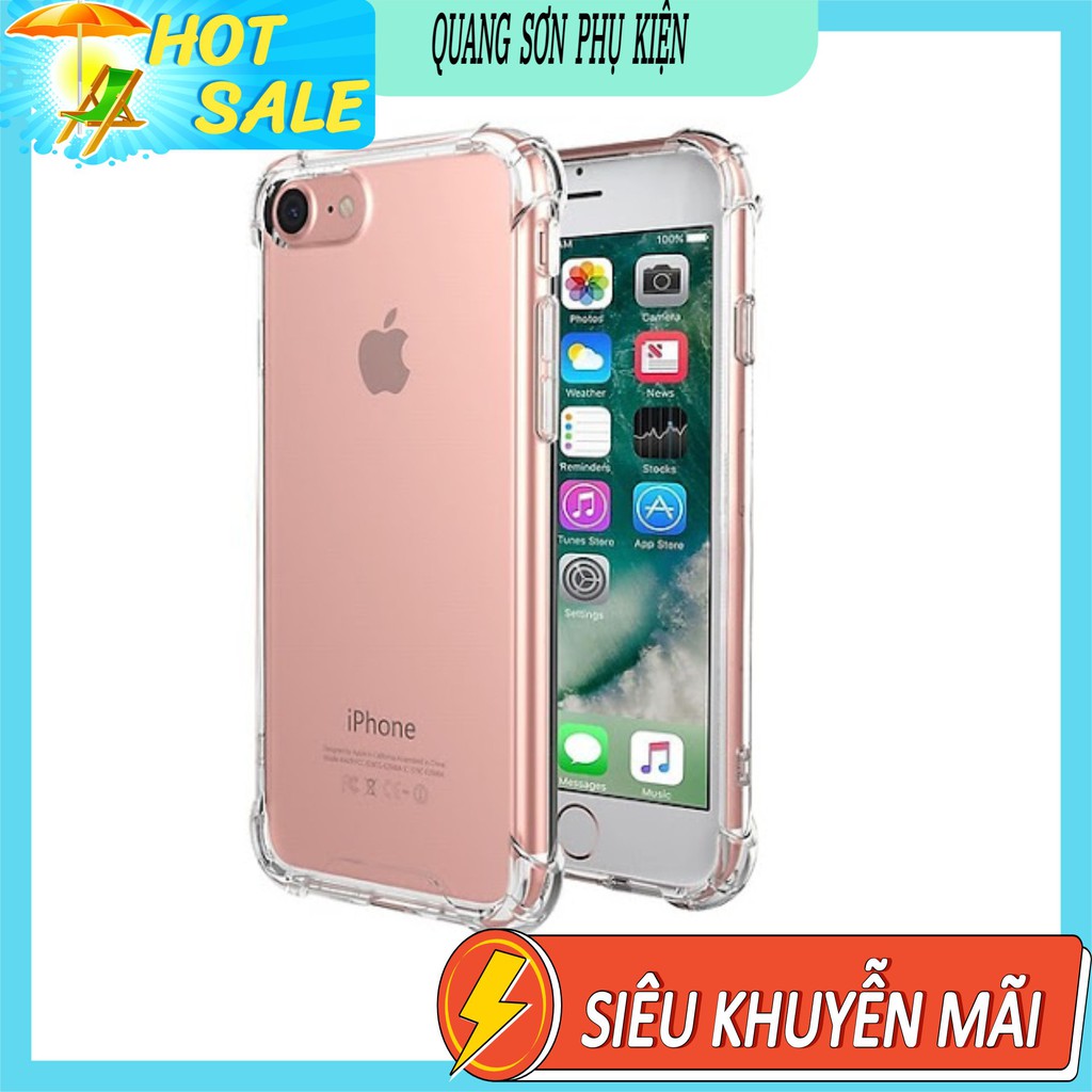 Ốp lưng Silicon trong suốt chống sốc iphone 5/6/6Plus/7g/8g/7Plus/8Plus/X/XSMAX/11/11PRO/ 11PRO MAX | BigBuy360 - bigbuy360.vn