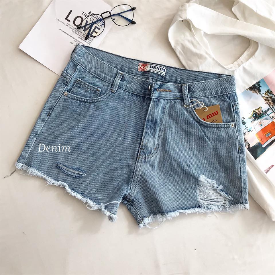 free [HOT] QUẦN SHORT JEANS XANH DƯƠNG (DENIM) - FIINSTORE (Đọc mô tả để lựa size) giá sốc