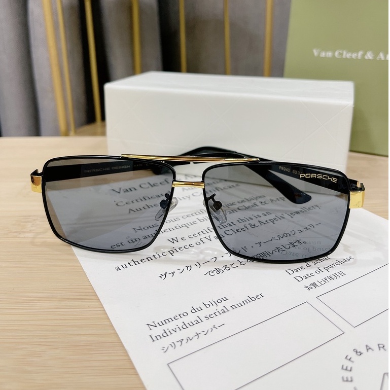kính mắt nam porsche-cao cấp.chống hại mắt.full box