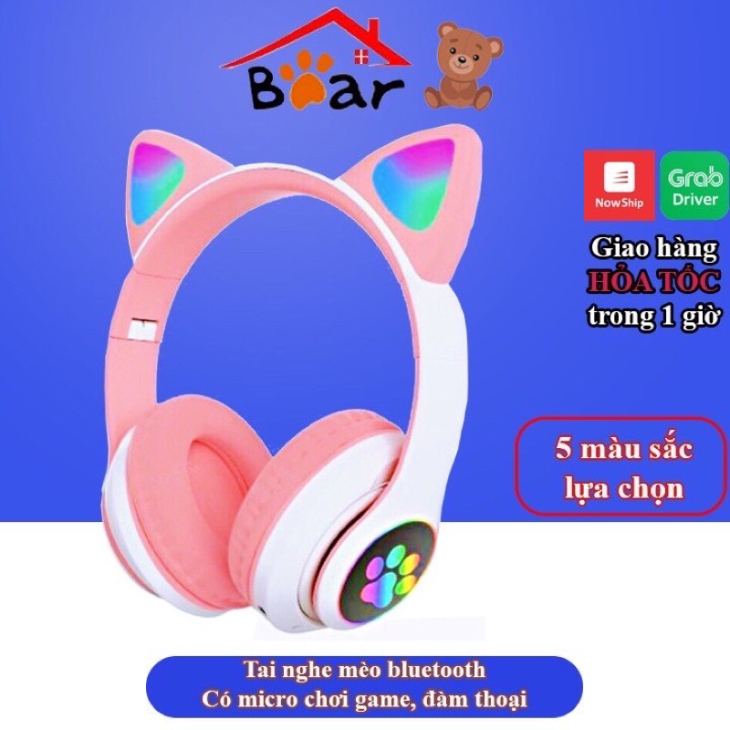 [Free Ship] Tai Nghe Bluetooth Có Míc, Tai Nghe Mèo Mẫu Mới 2021 Bảo Hành 12 Tháng | BigBuy360 - bigbuy360.vn