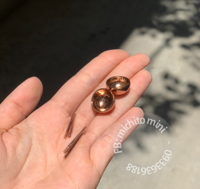 Mô hình bát + đũa sắt mini cho nhà búp bê