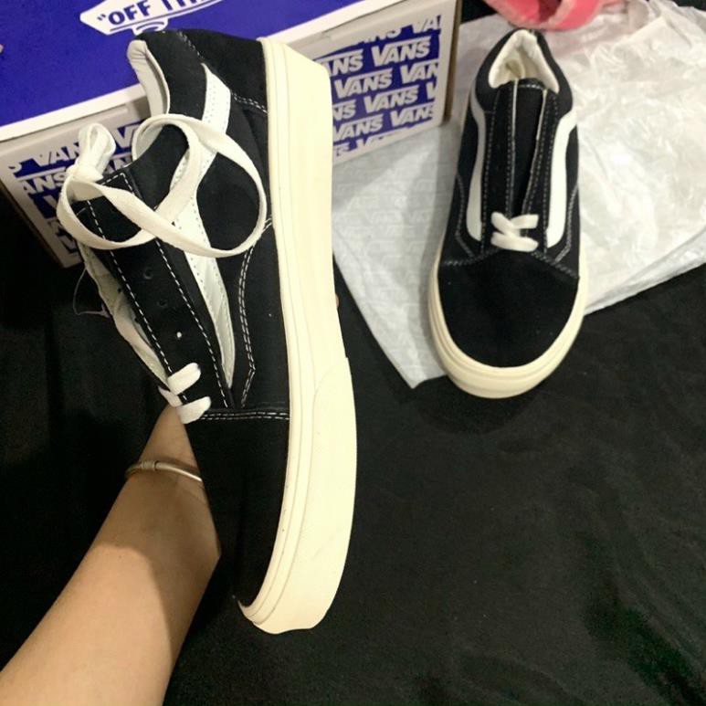 Giày thể thao van vault đen da lộn đủ size 36-43