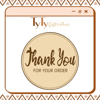 TEM TRÒN THANK YOU chất lượng rõ nét