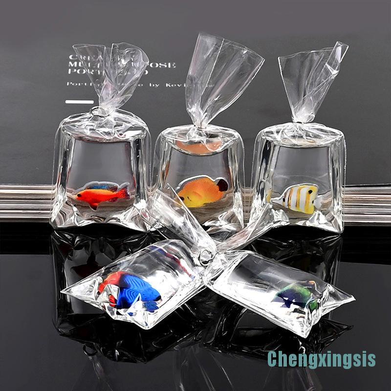 1 Chìa Khóa Nhựa Hình Cá Vàng Diy