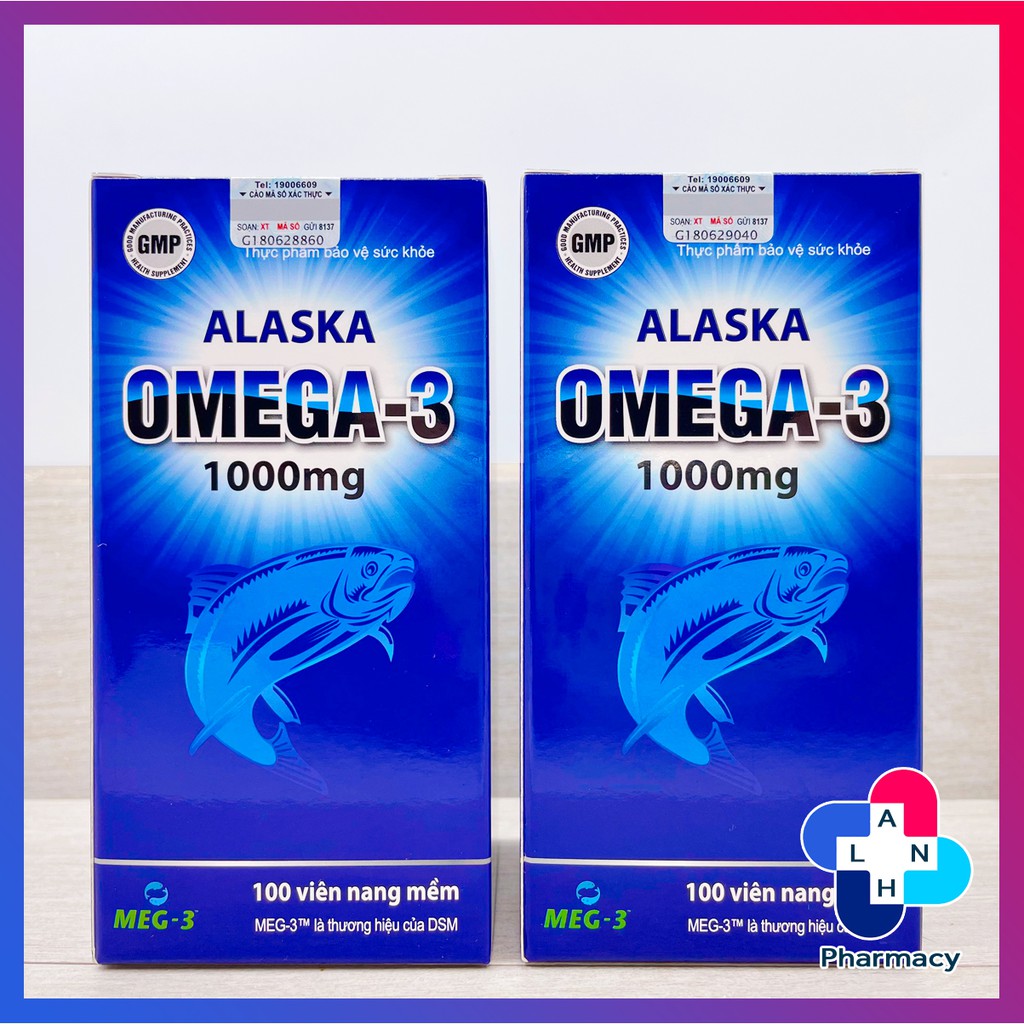 ALASKA OMEGA-3 1000mg (100 viên) - Bổ sung Omega 3 cho cơ thể.