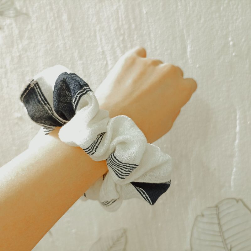 Dây Buộc Tóc Scrunchies Mix màu cá tính