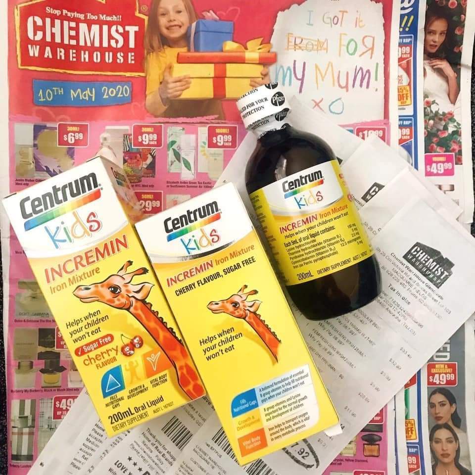Siro Centrum Kids Vitamin cho trẻ biếng ăn  của Úc 200ml tăng đề kháng, bổ sung khoáng chất