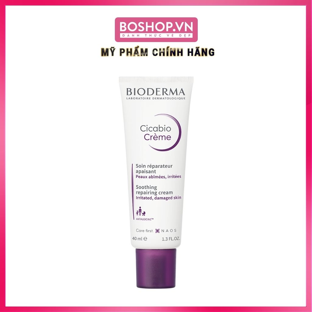 Kem Dưỡng Bioderma Cicabio Crème (Màu Tím)