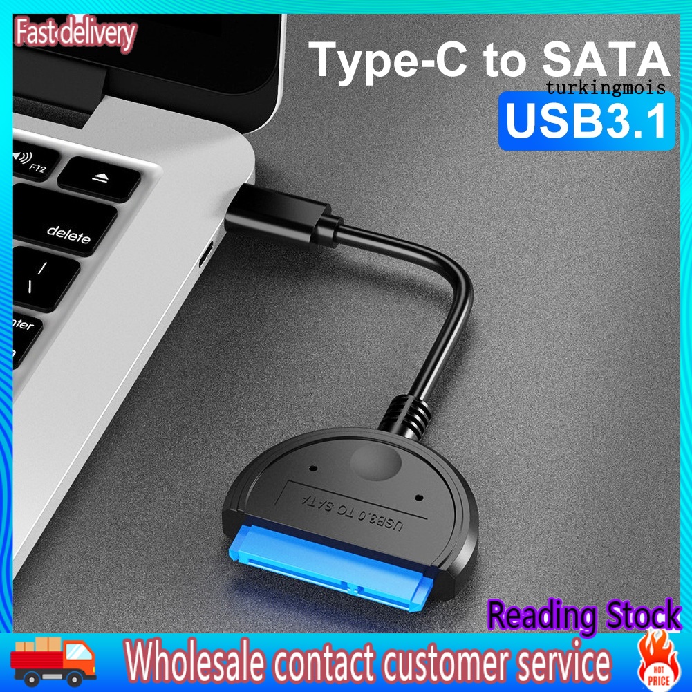 Dây Cáp Chuyển Đổi Cổng Usb 3.1 Type-C Sang Sata Cho Ổ Cứng 2.5 Inch Hdd / Ssd Tiện Dụng