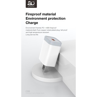 Củ sạc SD C66 cổng USB 2.4A, cóc sạc dùng cho iPhone, iPad, Android - Chính hãng