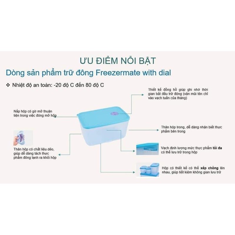 Set trữ đông và  trữ mát Tupperware 19 hộp | BigBuy360 - bigbuy360.vn