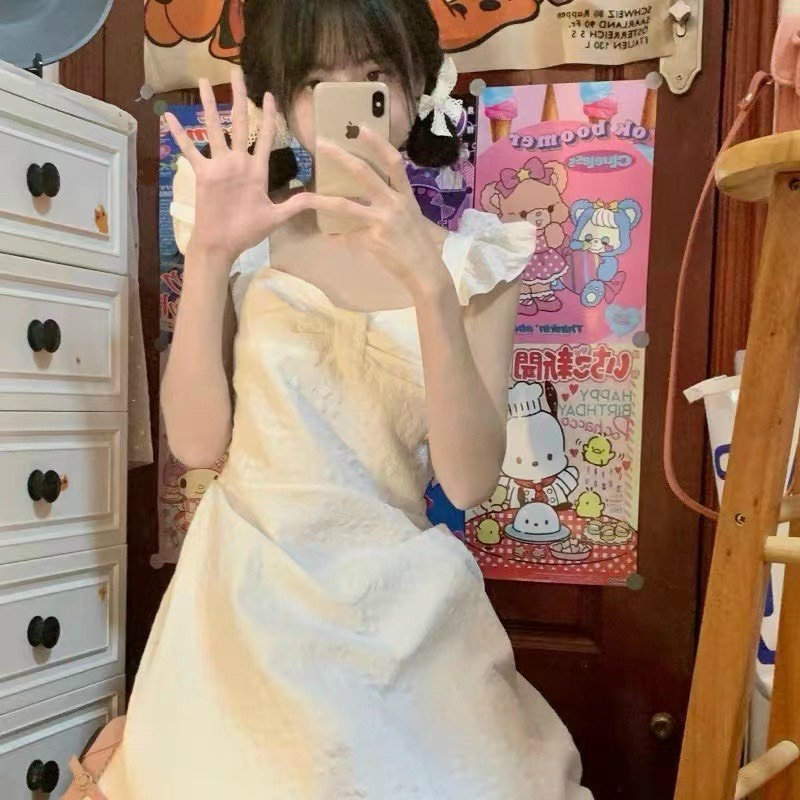 [XẢ HÀNG] Đầm Hoa Tay Cánh Tiên Chun Lưng, Váy Ngắn Hoa Chìm Đáng Yêu Smide Clothing
