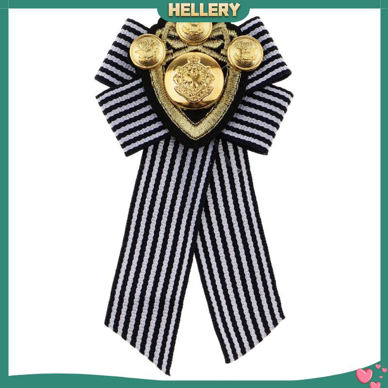 Nơ Cài Cổ Áo Họa Tiết Sọc Đỏ Phong Cách Anh Quốc Thời Trang