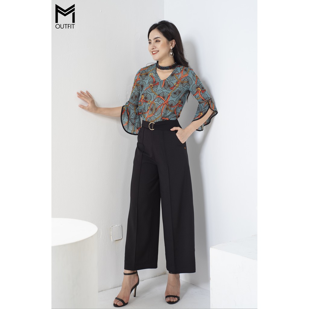 Quần suông kèm đai MMOutfit Q1119252 | BigBuy360 - bigbuy360.vn