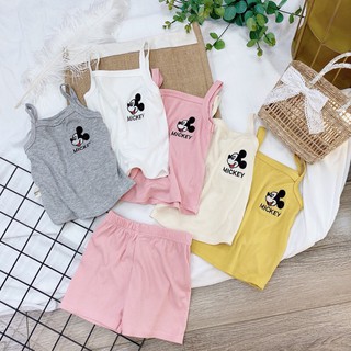 Bộ 2 dây mickey pekaboo thun tăm mát lạnh