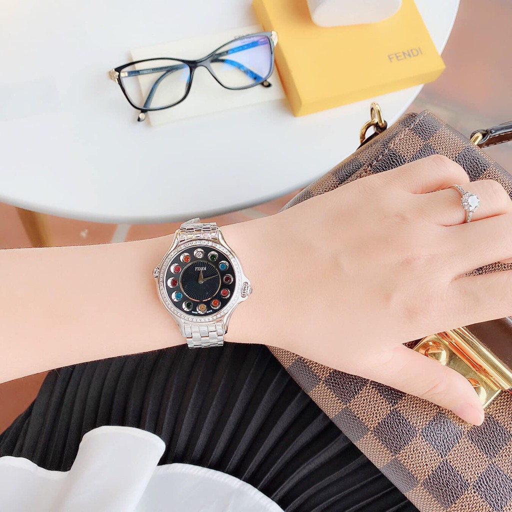 Đồng Hồ Nữ Fendi Crazy Carats F107031000B0T05 Diamond Size 38mm