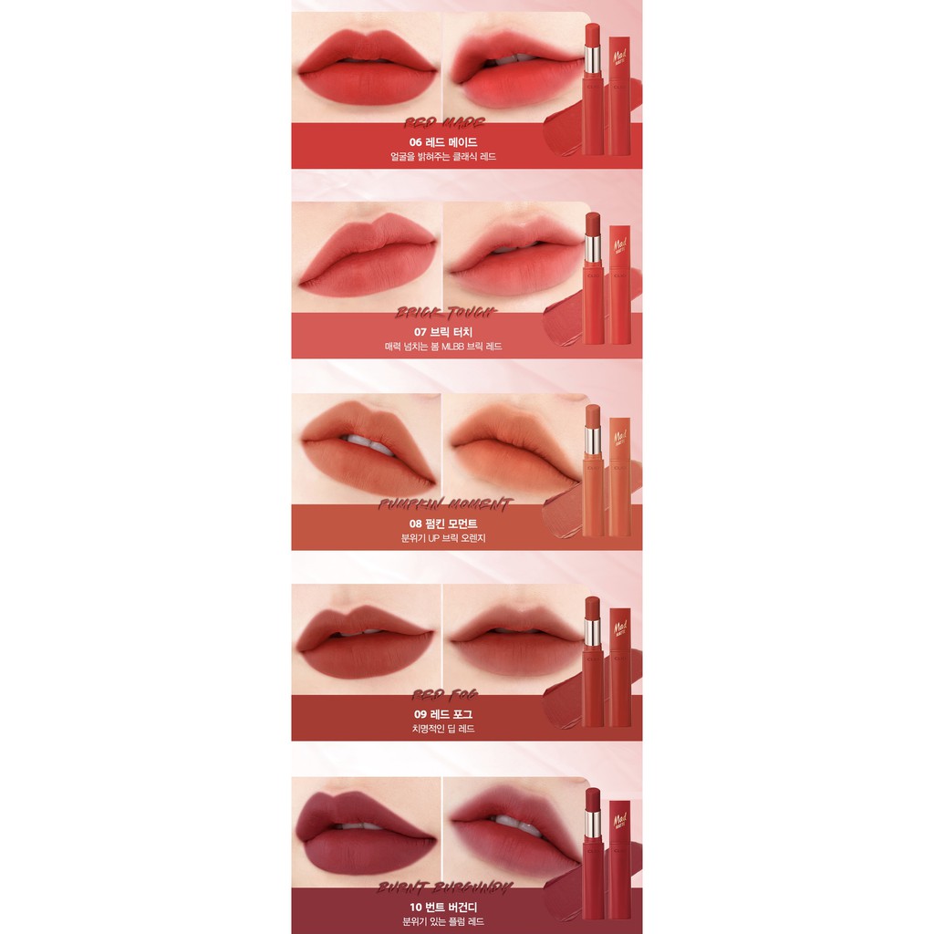 Son Clio Mad Matte Stain Lips 3.3g | BigBuy360 - bigbuy360.vn