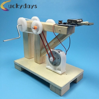 Đồ Chơi Lắp Ráp Mô Hình Máy Phát Điện Bằng Gỗ