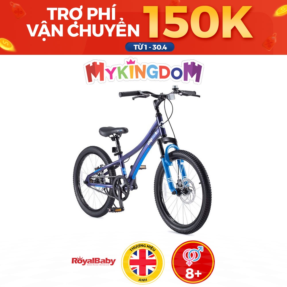 [NHẬP MÃ MYKINGBI TRỢ SHIP 150K] Xe đạp Royal Baby Explorer 20 inch - Xanh CM20-3/BLUE