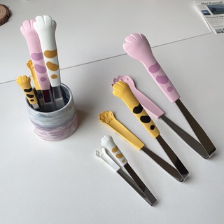 HERA Kẹp Gắp Thức Ăn Hình Chân Mèo Hoạt Hình Tiện Dụng Cho Nhà Bếp