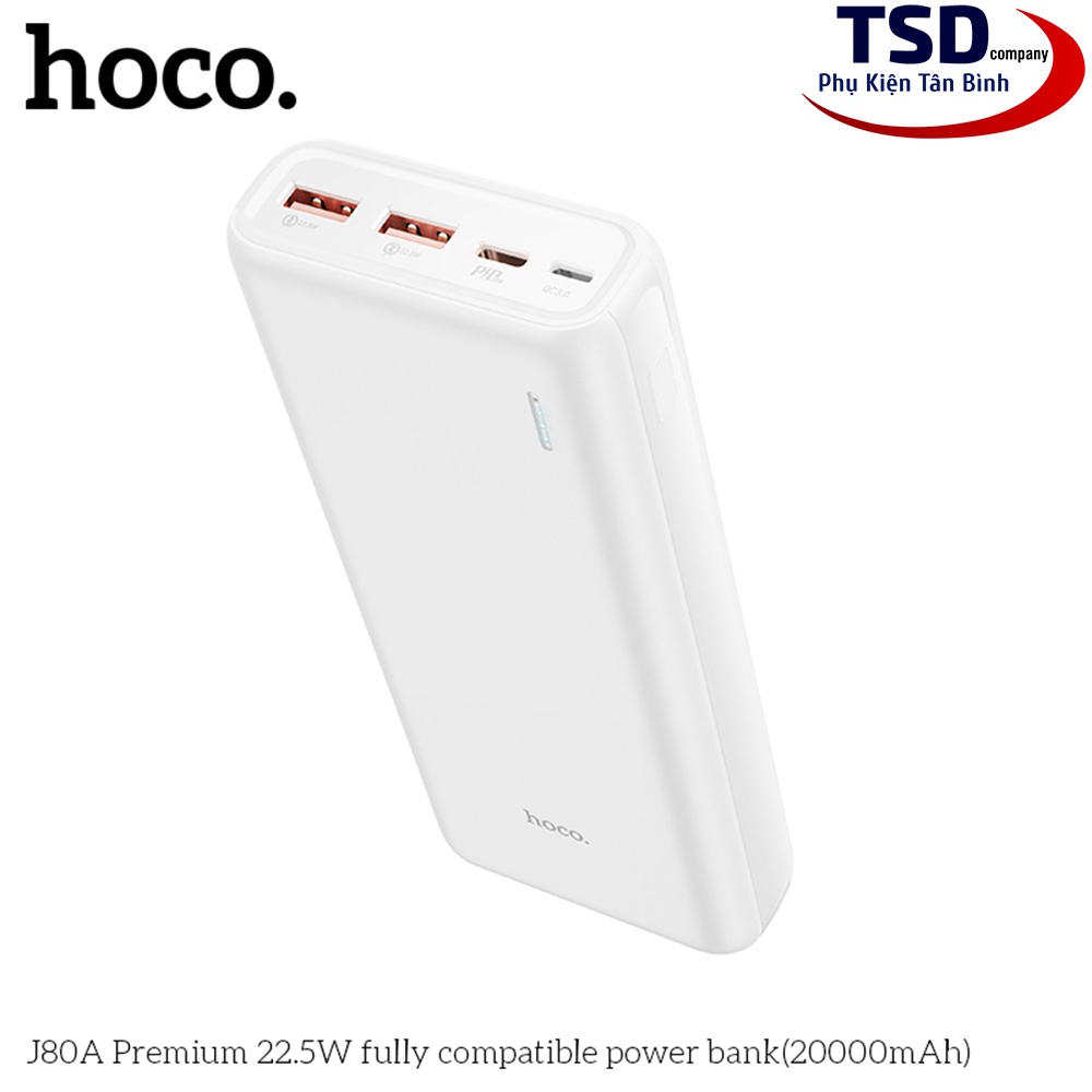 Pin Dự Phòng Hoco J80A 20000mAh Chính Hãng Hỗ Trợ Sạc Nhanh 22.5W