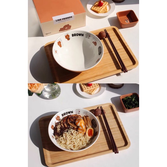 Tô Mì Ramen Line Friends Gốm Sứ Cao Cấp