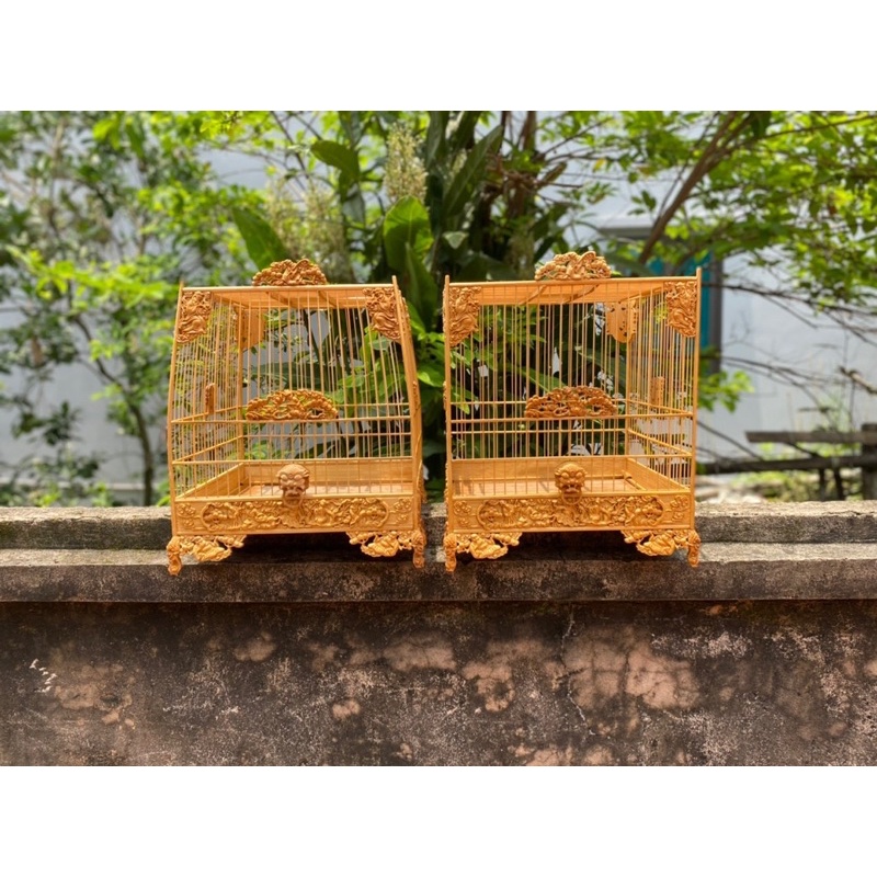 Lồng chào mào đục bát tiên trụ trơn/ trụ triện tre già