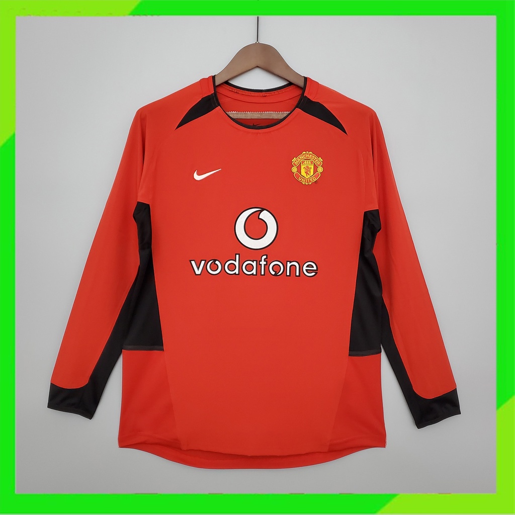 Áo Bóng Đá Dài Tay Phong Cách Retro Cho Nam 02-04 MU