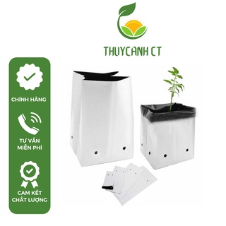 1Kg Túi PE trồng cây, trồng rau, trồng dưa lưới 2 lớp trắng đen