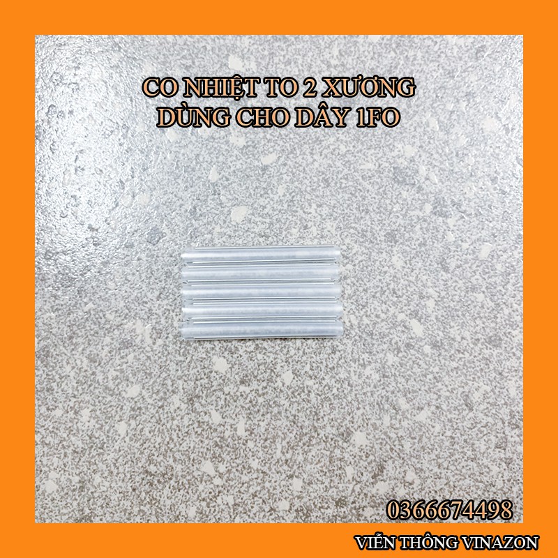 Ống co nhiệt to kim đôi - ống nung dùng cho các mối hàn cáp quang Túi 50 chiếc