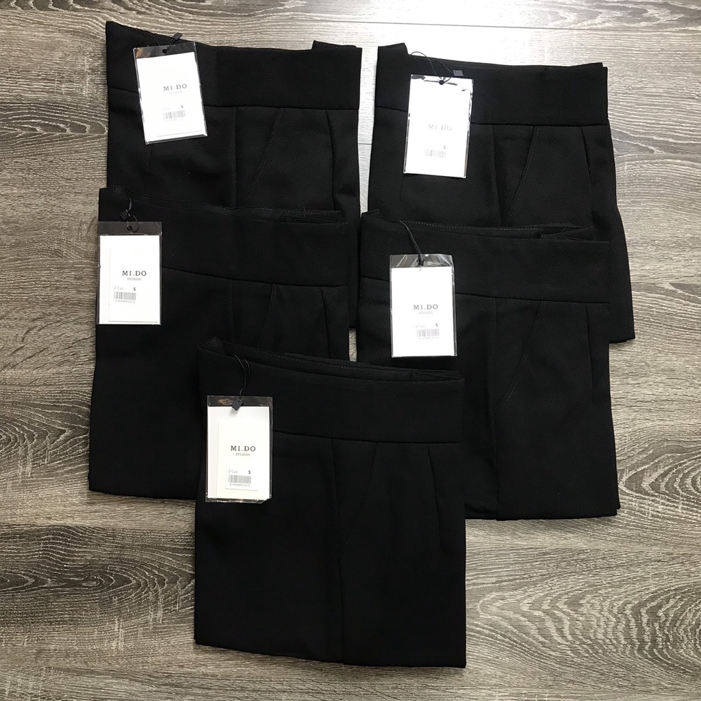 Quần baggy nữ cạp cao 2 cúc công sở Homieyl cao cấp chất đẹp, quần tây nữ lưng cao màu đen đi học đi làm
