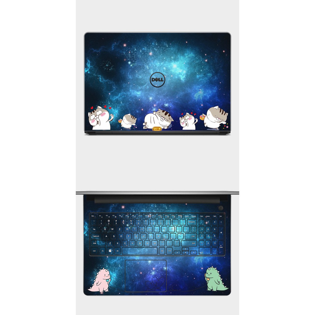 Skin laptop mèo dễ thương. Full Các Dòng Như: Dell, Hp, Acer, Asus, Macbook,...