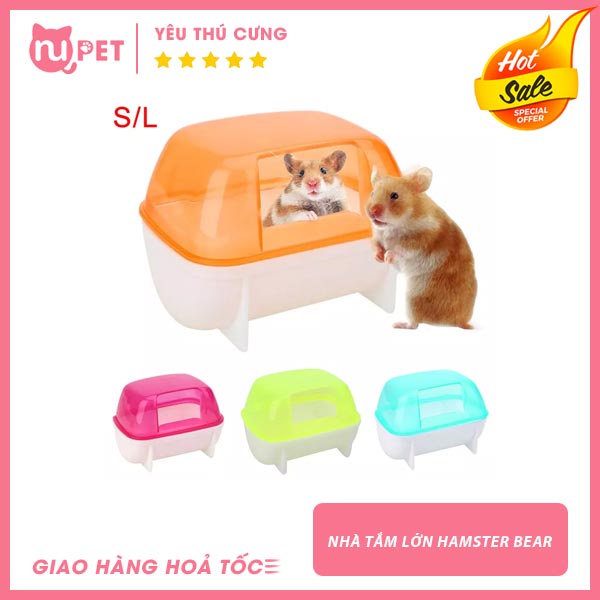 Nhà tắm cho Hamster – hình chữ nhật cỡ nhỏ và lớn