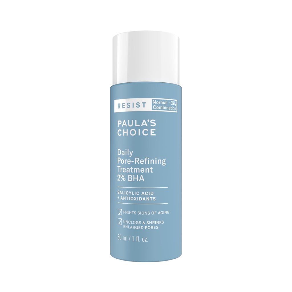 Dung dịch tẩy da chết và thu nhỏ lỗ chân lông Paula's Choice Resist Daily Pore Refining Treatment 2% BHA 88ml mã 7820