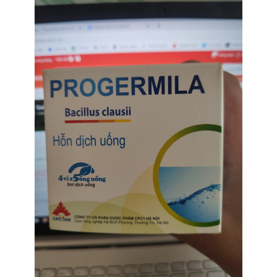 Progermila Men Vi Sinh Hỗ Trợ Tang Cường Tiêu Hóa Hộp 20 Ống