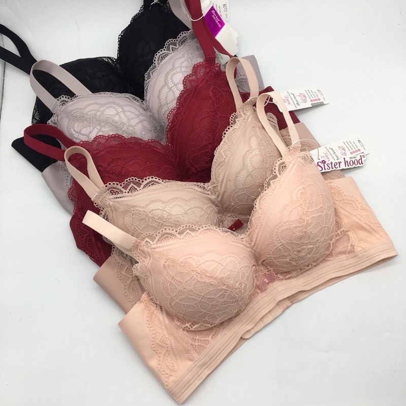 Áo lót đẹp, áo ngực nâng ngực ren đệm dày 8139 có video thật Shop tự quay ạ