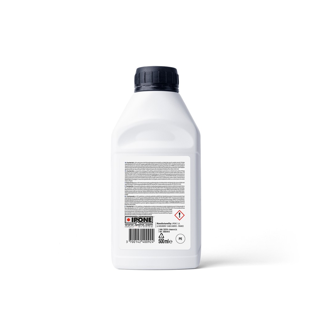 Dầu phanh/thắng xe đua 100% tổng hợp Ipone X-trem Brake Fluid (500ml)