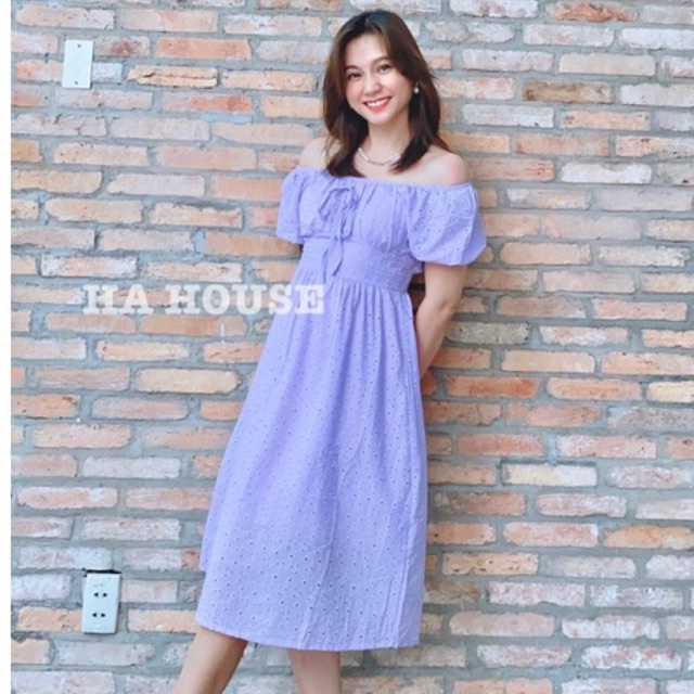 Đầm đi chơi màu tím ngọt ngào đáng yêu!