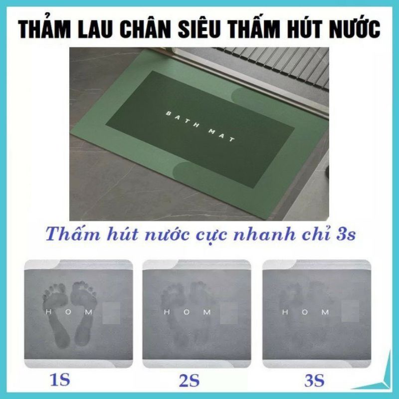 thảm lau chân cao cấp thấm nước tốt ,không trơn trợt