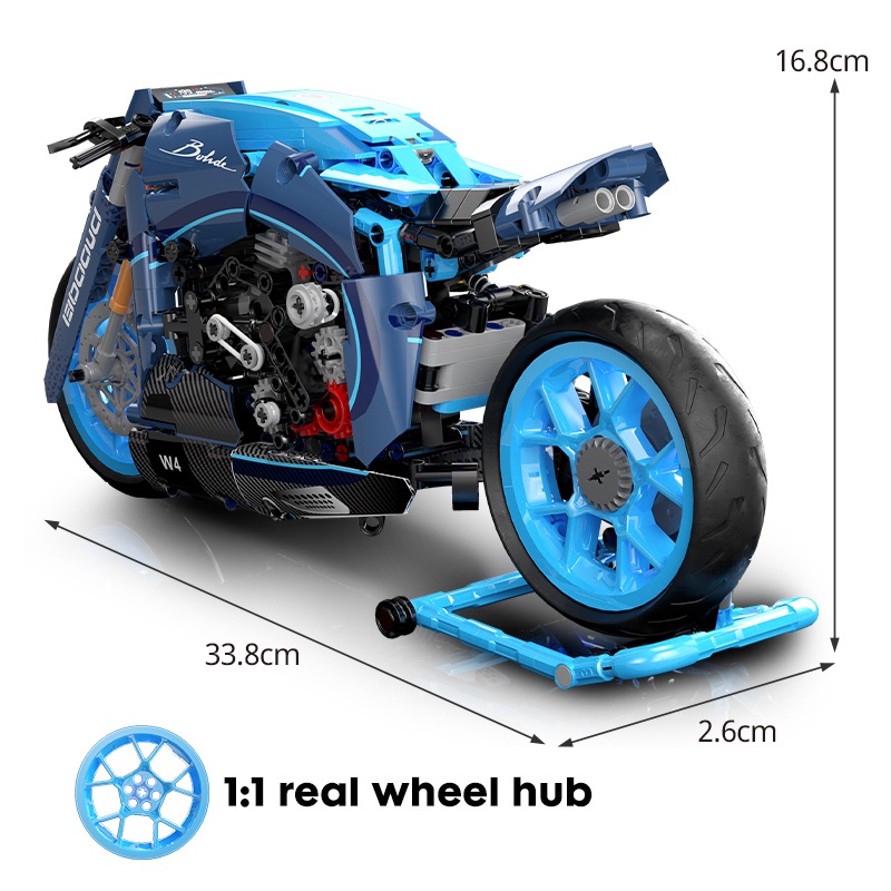 986 Chiếc|Bộ Đồ Chơi Lắp Ráp Mô Hình Xe Mô Tô Đua Tương Thích Với Lego