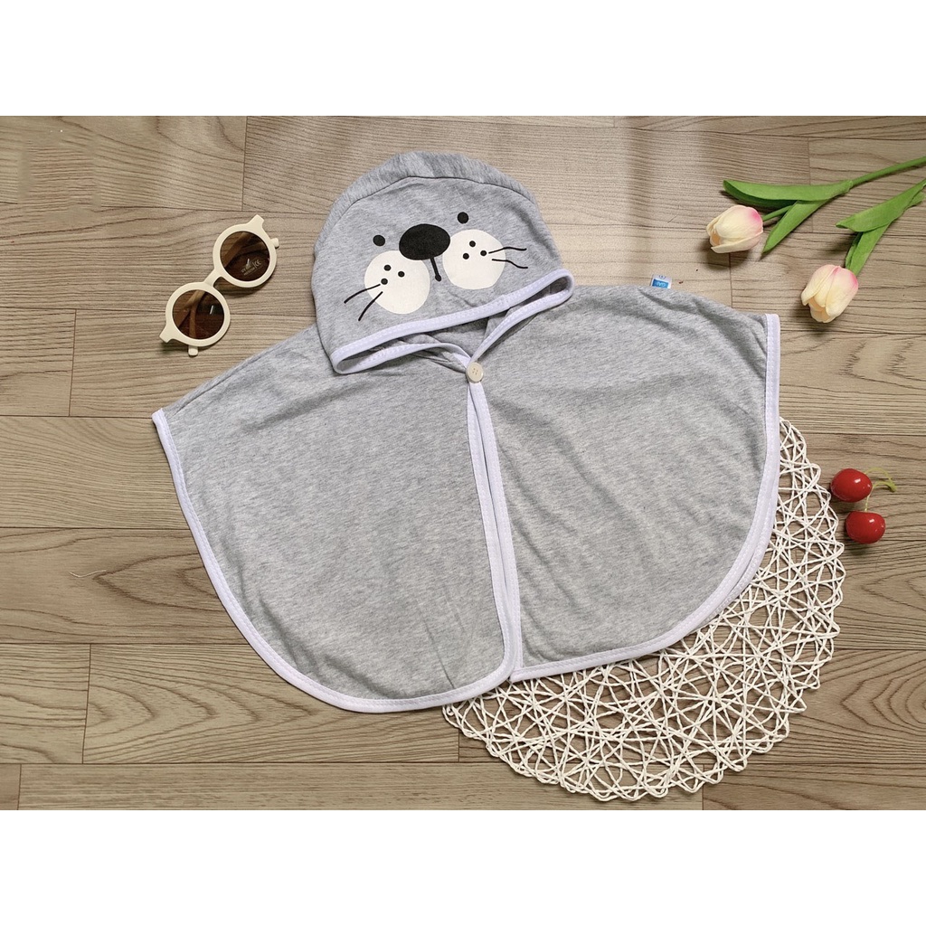 [ẢNH CHỤP THẬT] ÁO CHOÀNG TRÁNH NẮNG CHẤT COTTON MỀM MỊN IN HÌNH ĐỘNG VẬT SIÊU CUTE CHO BÉ YÊU 6-16KG. VIDEO THẬT