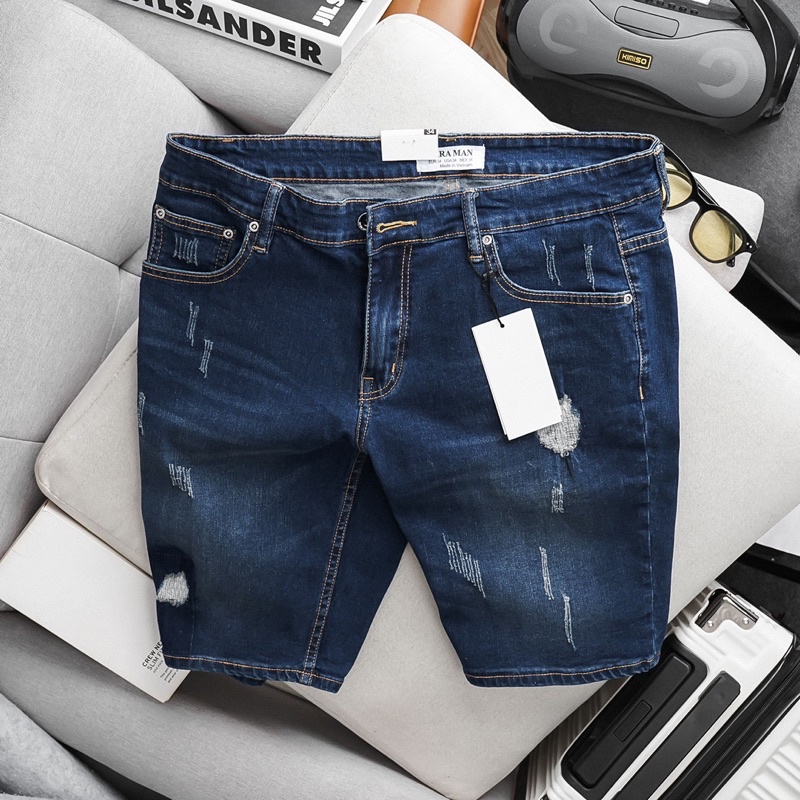 Quần short jean nam ống suông co giãn nhiều màu bigsize hàng VNXK cao cấp