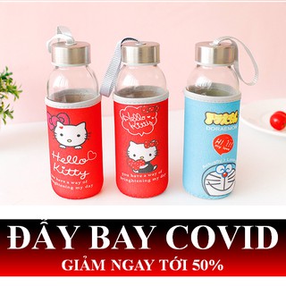 Bình đựng nước thủy tinh có vỏ chống shock