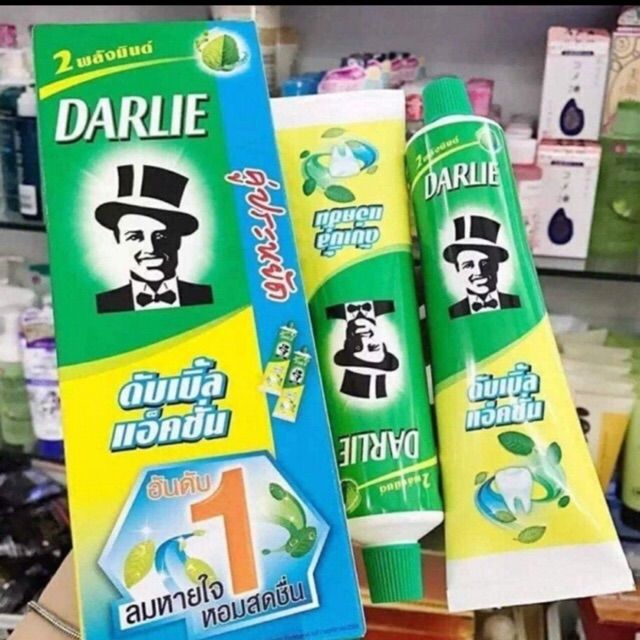 1 HỘP(CÓ 2 TUÝP) KEM ĐÁNH RĂNG ÔNG TÂY ĐEN DARLIE