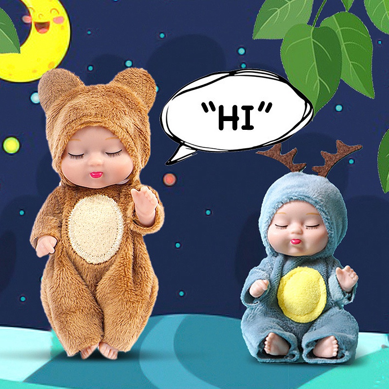 Búp bê bằng vải nhung 11*5cm dùng trang trí không gian