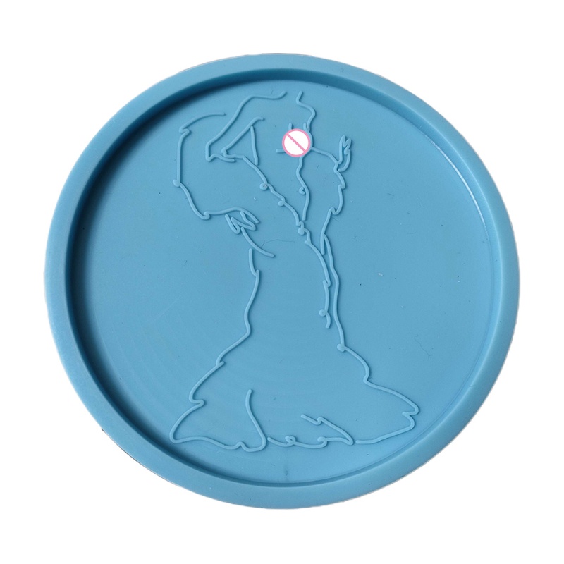 Khuôn Làm Đế Lót Ly Bằng Nhựa Resin Epoxy Hình Người Độc Đáo