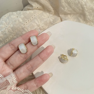 Bông Tai Đính Đá Opal Tinh Tế